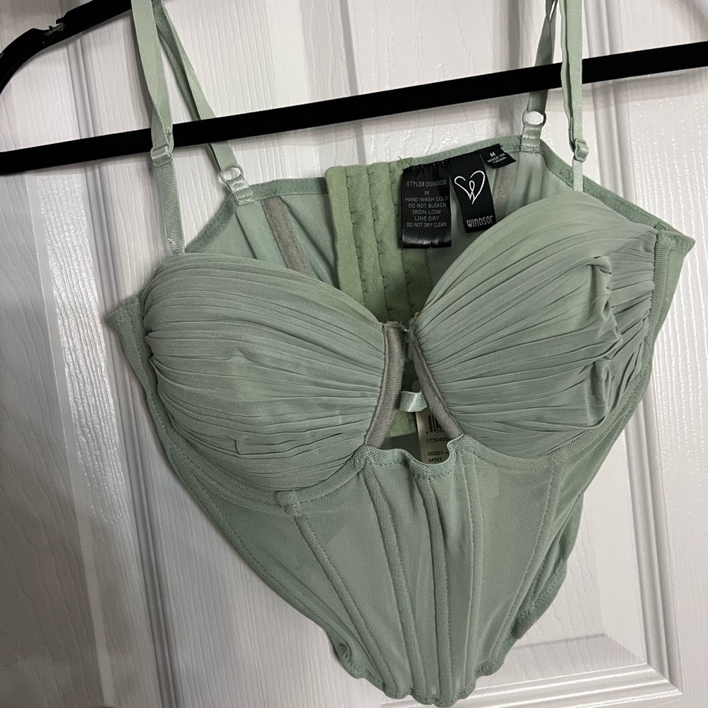 Green corset